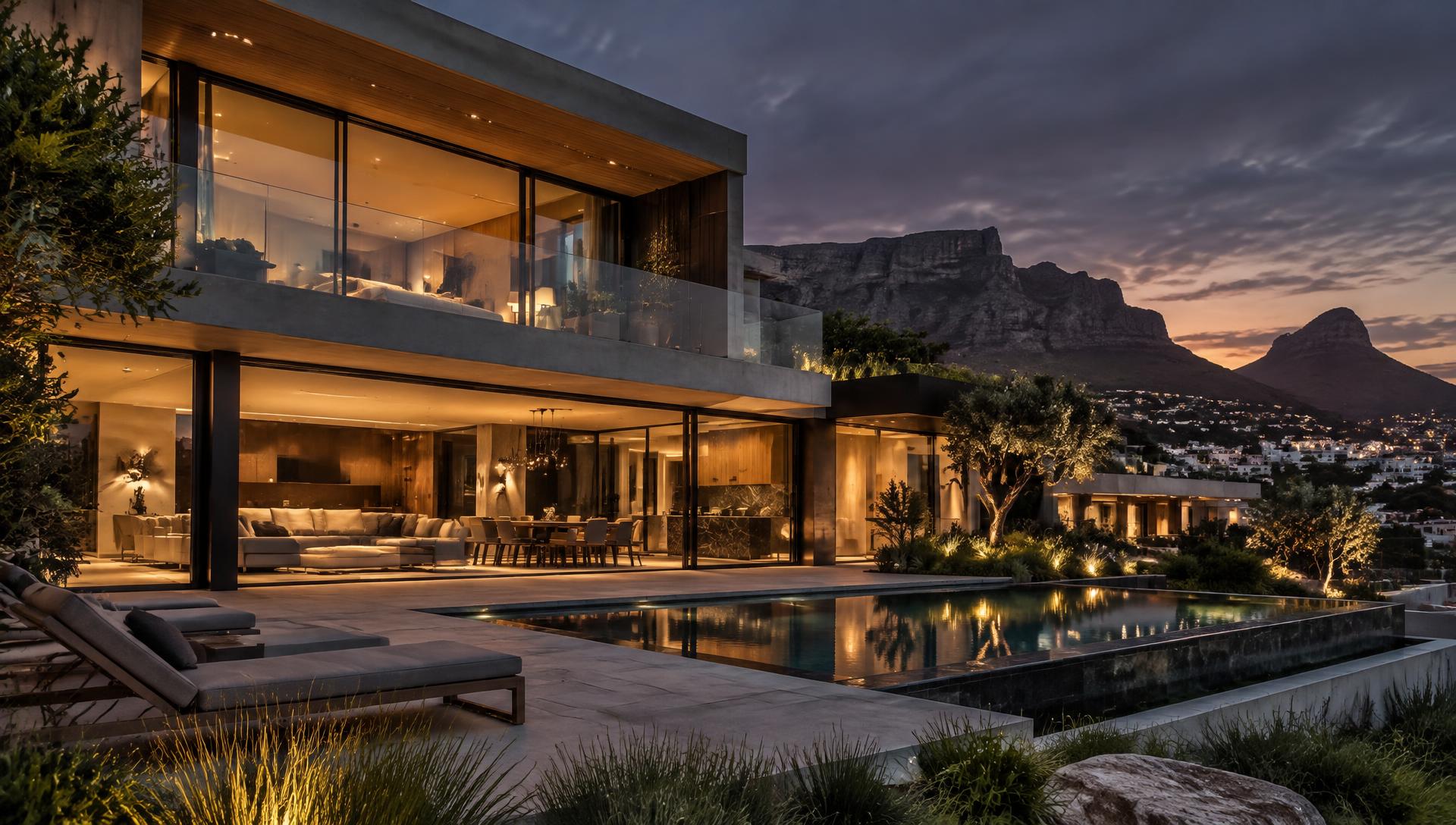 Modern South African home protected by a professional security system