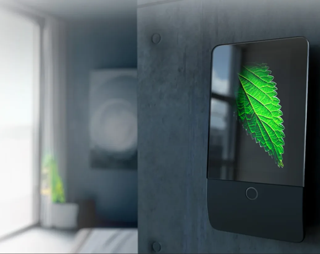 JABLOTRON Natus keypad mounted on a wall